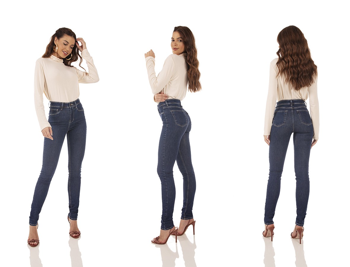 dz3722 re calca jeans feminina skinny media tradicional denim zero tripla