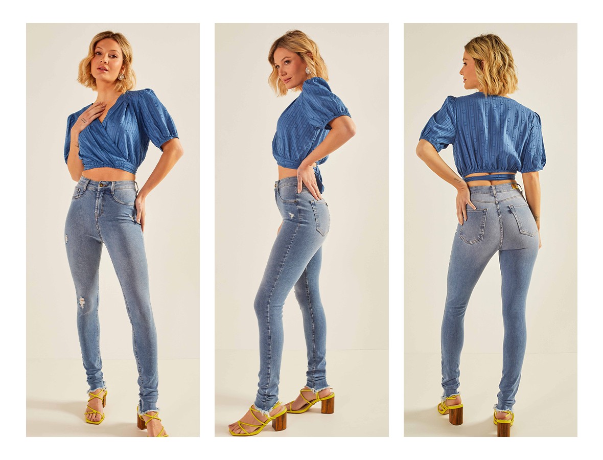 dz20239 ts calca jeans feminina skinny media com puidos denim zero trio